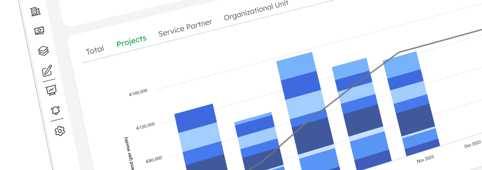 Legal Suite Dashboard Interface - Zentrale Übersicht über alle Rechtskosten